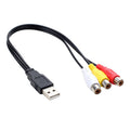 Cable de audio AV USB a 3 RCA Bus 1 macho 3 hembra, 25cm, 1.5m