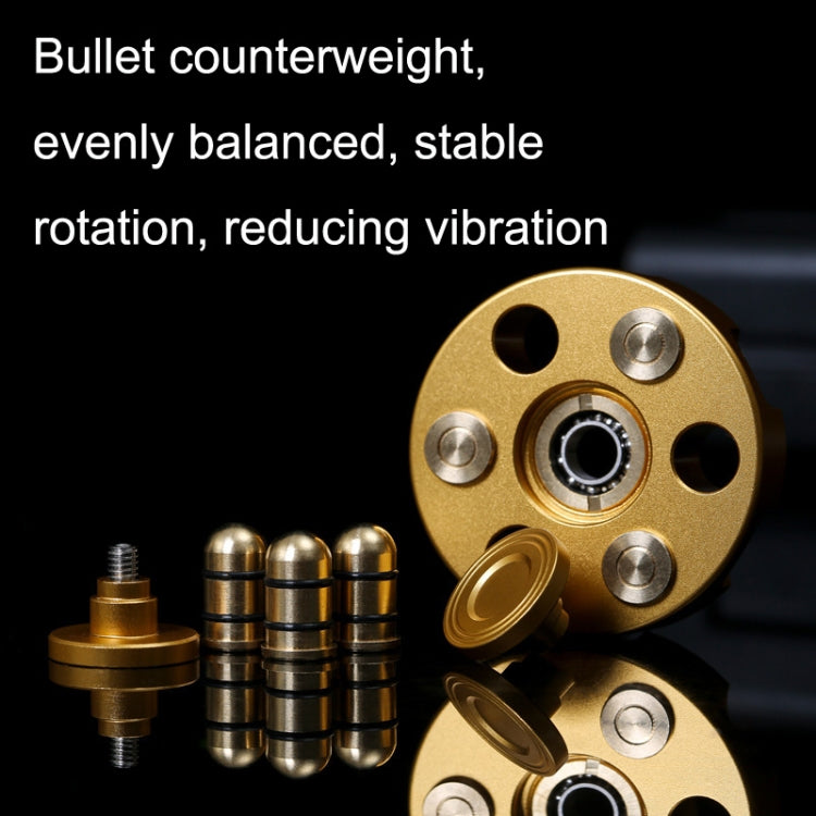 EDC extraíble Fingertip Spinner Revolver Clip Pure Brass Stress Relief Toys, Revolver Clip(Gold), Revolver Clip(Silver), Revolver Clip(Black)