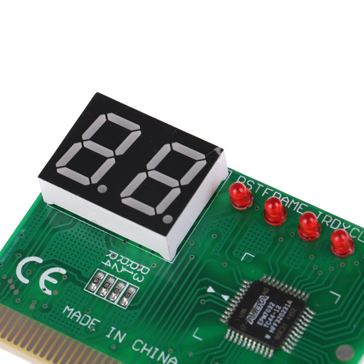 Tarjeta de diagnóstico de falla PCI de placa base de computadora de 2 bits, 2-bit
