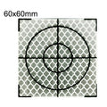 FP001 100 Uds. Pegatina reflectante de mapeo de túnel de diamante, pegatina de punto de medición de seguimiento, tamaño:, 20x20mm, 30x30mm, 40x40mm, 50xx50mm, 60x60mm, 20x20mm With Triangle, 30x30mm With Triangle, 40x40mm With Triangle                 ...