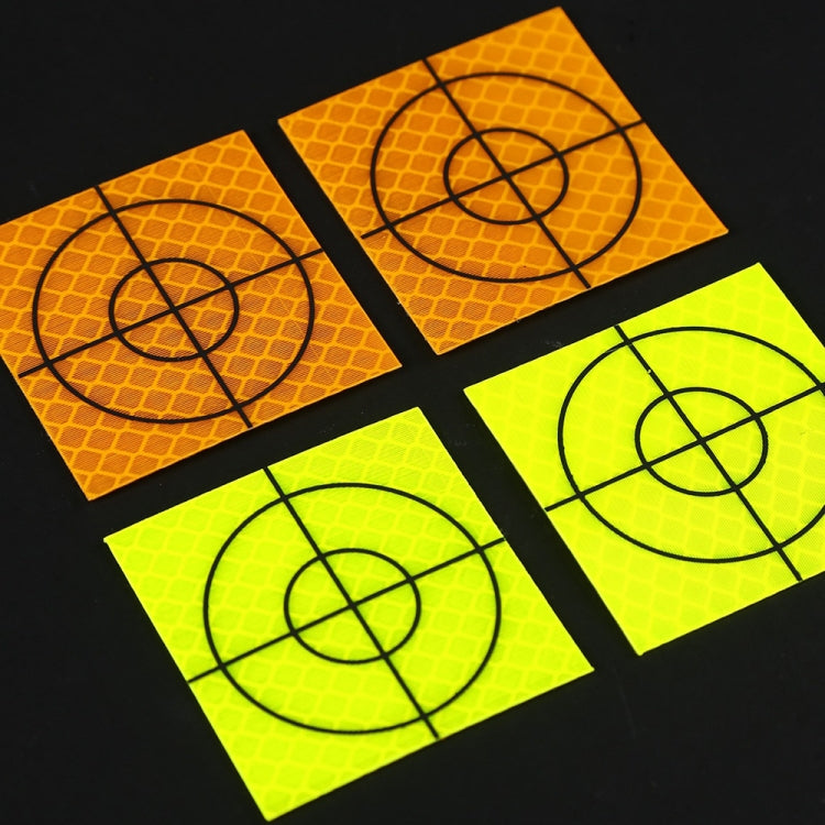 FP001 100 Uds. Pegatina reflectante de mapeo de túnel de diamante, pegatina de punto de medición de seguimiento, tamaño:, 20x20mm, 30x30mm, 40x40mm, 50xx50mm, 60x60mm, 20x20mm With Triangle, 30x30mm With Triangle, 40x40mm With Triangle                 ...