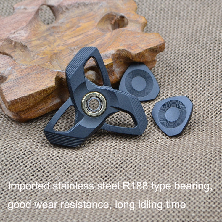 CKFSL Fingertip giroscopia EDC mano Spinner Metal alivio del estrés juguetes, CKFSL(Black), CKFSL(Blue Spots)