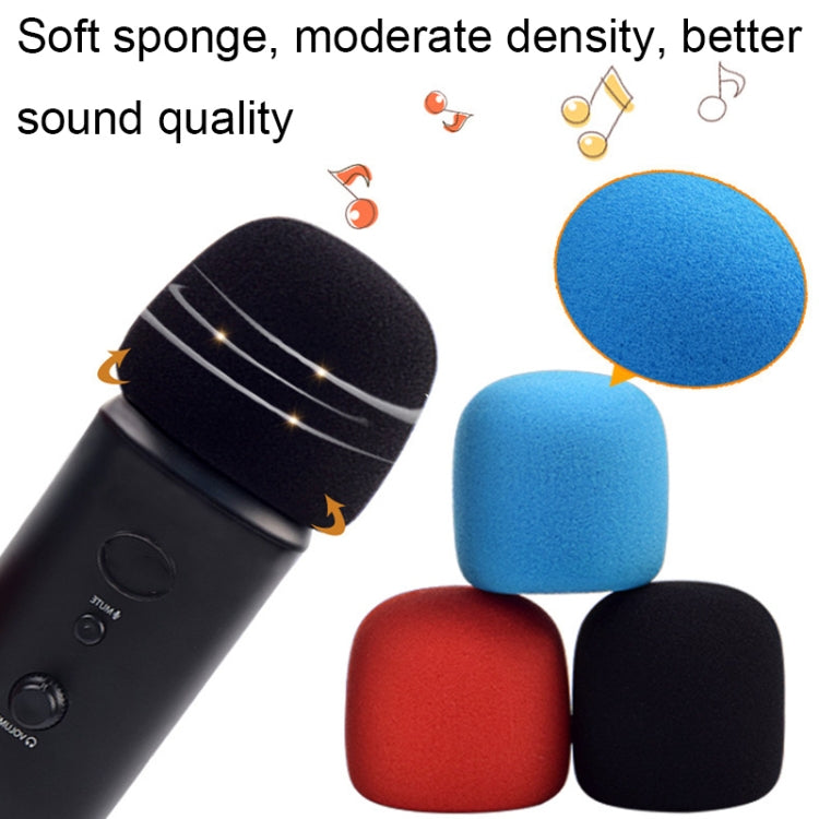 Para Blue Yeti Pro Anti-Pop y resistente al viento esponja/cubierta de micrófono esponjoso, Black Sponge, Blue Sponge, Black Hair, Gray Hair
