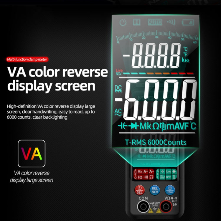 Multímetro inteligente completamente automático con abrazadera multifunción de pantalla grande ANENG, ST211 Red, ST211 Black, ST212 Red DC Current, ST212 Black DC Current