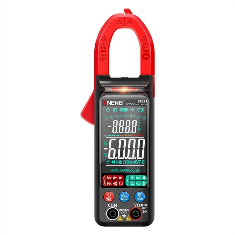 Multímetro inteligente completamente automático con abrazadera multifunción de pantalla grande ANENG, ST211 Red, ST211 Black, ST212 Red DC Current, ST212 Black DC Current