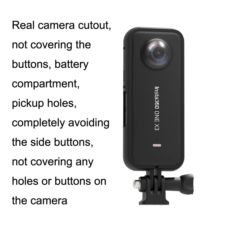 Para Insta360 One X3 A516 cámara deportiva panorámica borde de protección de plástico, Protection Border