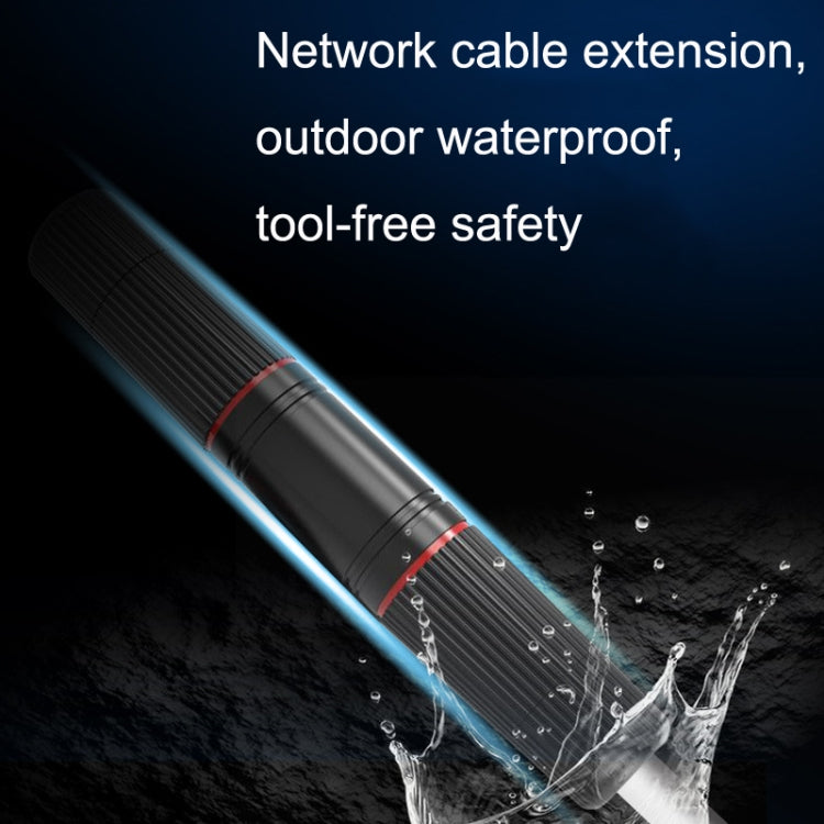 YM-8821 Conectores de red preconstruidos Extensión de cable de red impermeable para exteriores Cabeza de paso doble, Double Pass Head