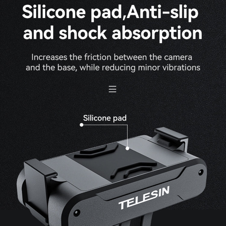 Para DJI OSMO Action 3 TELESIN Adaptador magnético de dos garras Accesorios de cámara de acción, Magnetic Two Claw Adapter