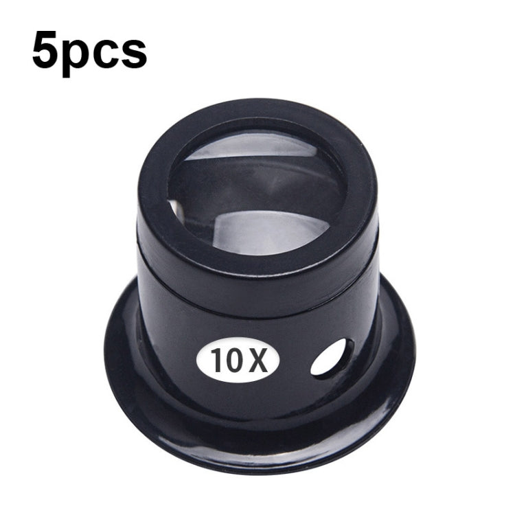 5 uds lupa ocular lente de cristal tipo ocular reparación lupa, veces:, 5pcs 3X, 5pcs 5X, 5pcs 10X, 5pcs 15X, 5pcs 20X
