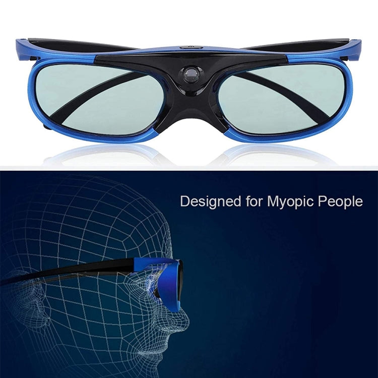 Gafas 3D con obturador activo JX30-T compatibles con 96HZ-144HZ para proyección DLP-LINK X5/Z6/H2