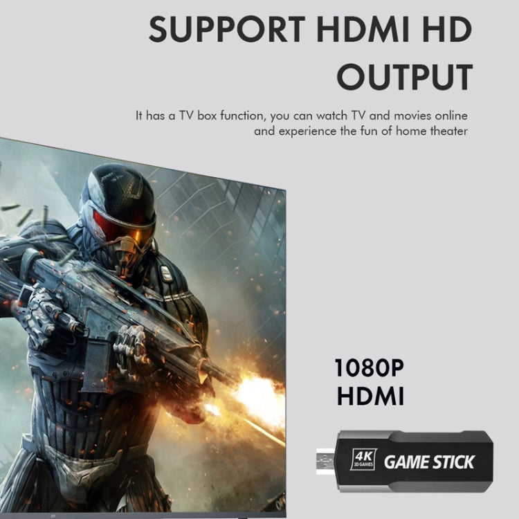 GD10 2.4G Inalámbrico 4K HD TV Consola de juegos PSP Game Box, Without Memory Card, 32G Built-in 15,000 Games, 64G Built-in 30,000 Games, 128G Built-in 40,000 Games