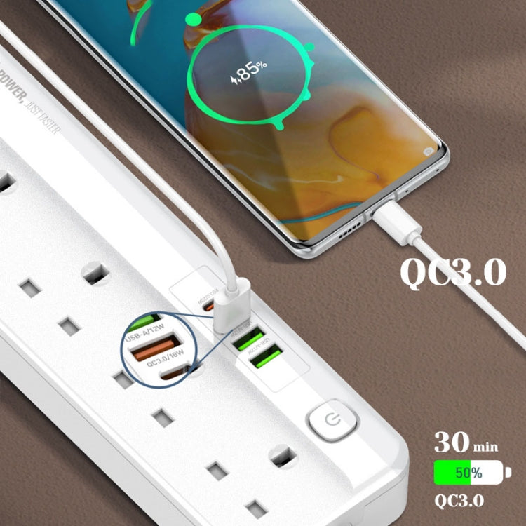 LDNIO 5 + 4 puertos Multifuncional Travel Home Office Enchufe de carga rápida