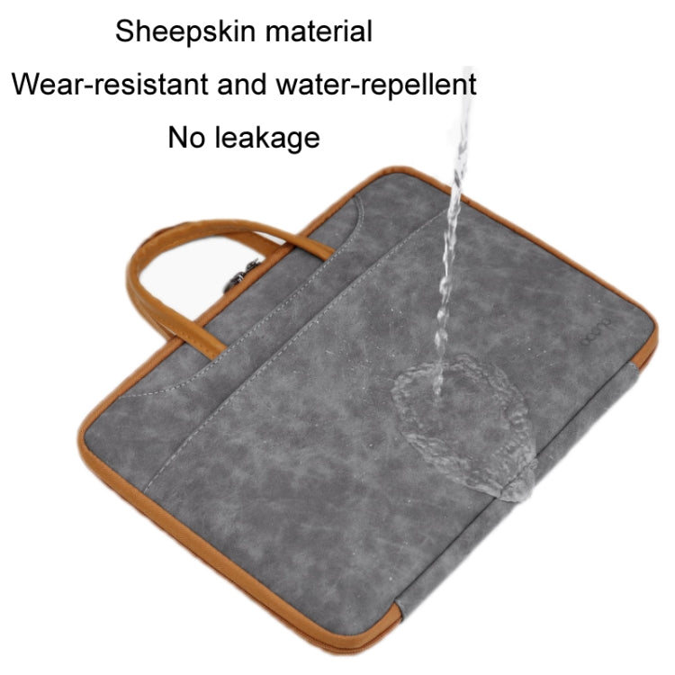 Baona cuero completamente abierto portátil impermeable bolsa de computadora, 13/13.3 inches, 14 inches, 15/15.6/16 inches