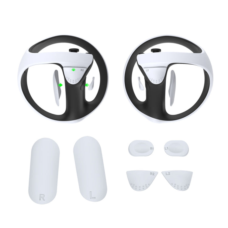 Para PS5 VR2 DOBE Kit de almohadilla de silicona antideslizante Mango Protector de botón, TP5-2512
