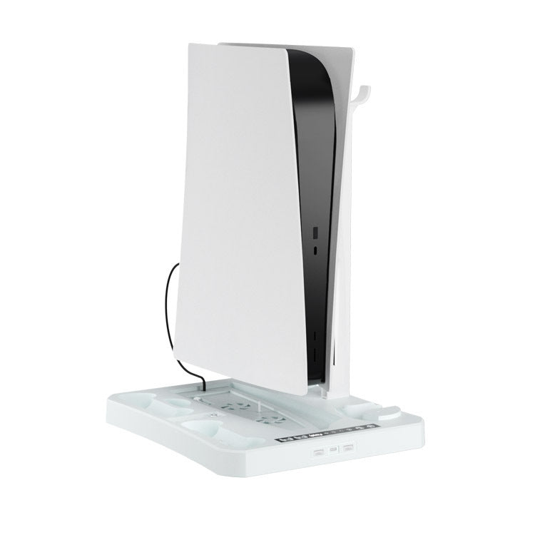 Para PS5 ipaly Host Base de enfriamiento multifuncional VR2 Mango Soporte de carga Estante de almacenamiento de disco, HBP-6478