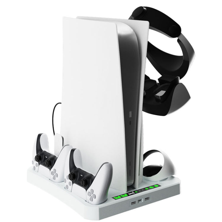 Para PS5 ipaly Host Base de enfriamiento multifuncional VR2 Mango Soporte de carga Estante de almacenamiento de disco, HBP-6478