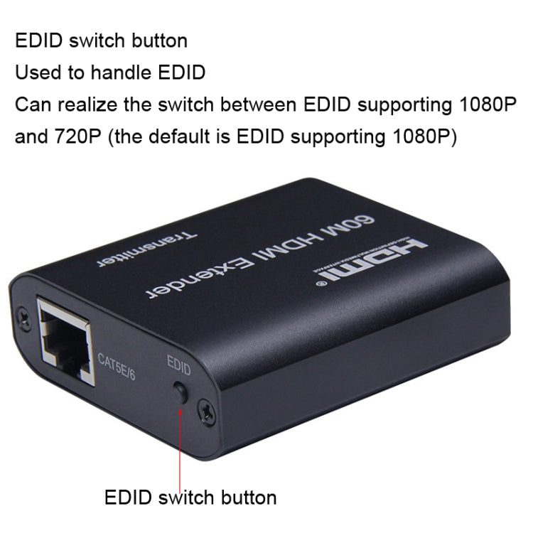 BW-HE60U Extensor HDMI 60m RJ45 a transmisión por cable de red HDMI, BW-HE60U