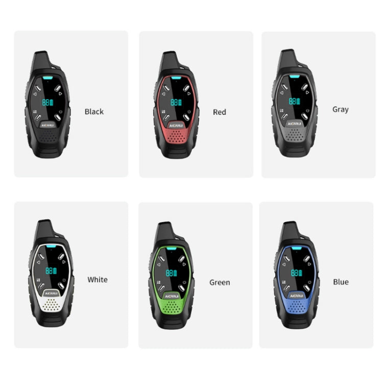 Pantalla LED de carga USB de mano inalámbrico pequeño Mini Walkie Talkie, A13 (Black), A13 (White), A13 (Grey), A13 (Red), A13 (Green), A13 (Blue)