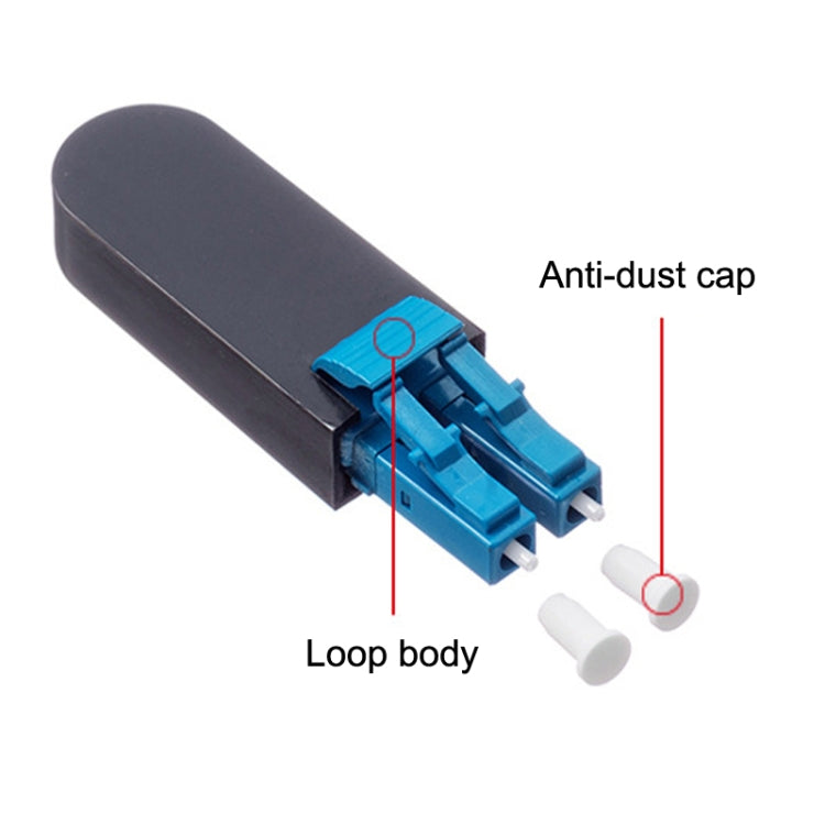 Conector de fibra óptica LC/UPC Módulo de bucle trasero LC Loopers de fibra óptica de modo único, Single Fiber Loopers