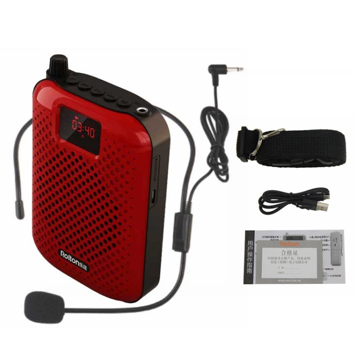 Rolton K500 Altavoz de audio Bluetooth Megáfono Amplificador de voz Soporte FM TF Grabación, K500