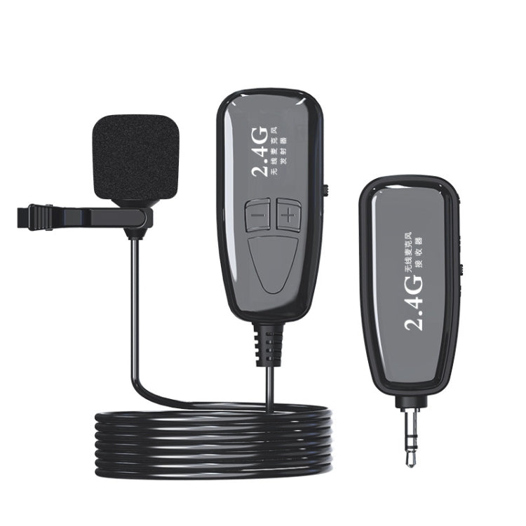 Micrófono en vivo con cancelación de ruido Lavalier inalámbrico Bluetooth 2.4G, XXD-G18L