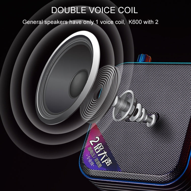 Rolton K600 7.4V Bluetooth Audio Altavoz Megáfono Amplificador de voz sin transmisor, Without Transmitter