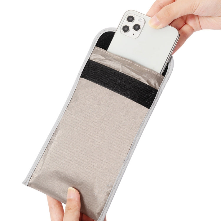 Bolsa de teléfono móvil antiubicación con protección de señal RFID antirradiación de 6,5 pulgadas, 6.5 inch Gray