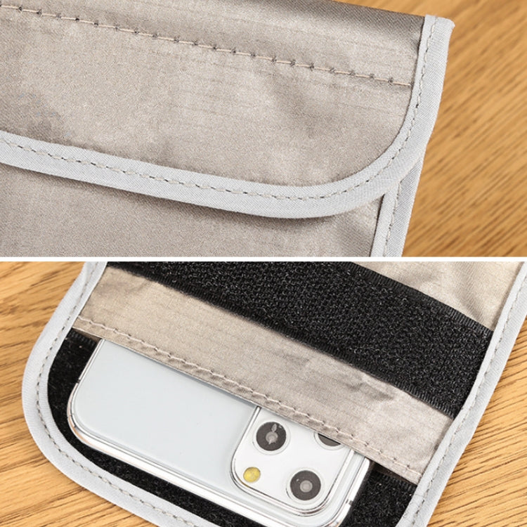 Bolsa de teléfono móvil antiubicación con protección de señal RFID antirradiación de 6,5 pulgadas, 6.5 inch Gray