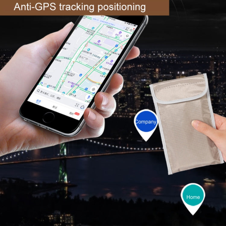 Bolsa de teléfono móvil antiubicación con protección de señal RFID antirradiación de 6,5 pulgadas, 6.5 inch Gray