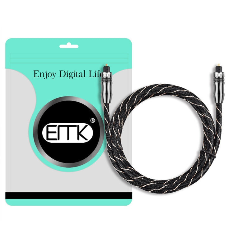Línea de audio del amplificador de cable de audio de fibra óptica digital EMK, longitud, 1m, 1.5m, 1.8m, 2m, 3m, 5m, 8m, 10m, 15m, 20m, 30m