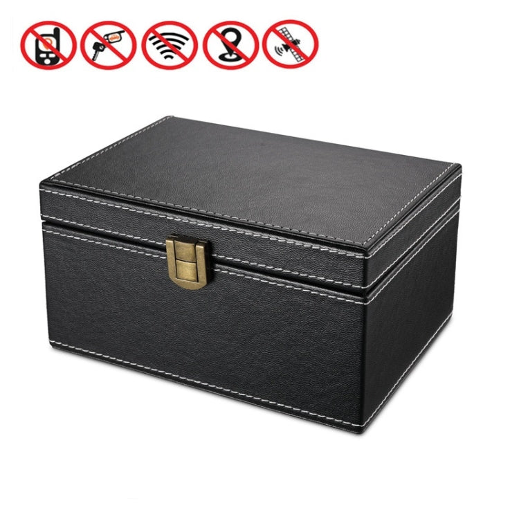 Caja de llaves de blindaje de señal de teléfono móvil RFID para automóvil, tamaño:, 11.5x9x6.2cm, 17x12.3x9.5cm