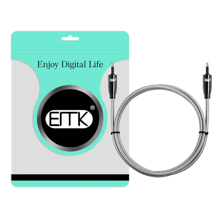 EMK QH4.0 Mini Toslink 3.5mm Interfaz SPDIF Audio Fibra Óptica, Longitud:, 1m, 1.5m, 2m, 3m, 5m, 8m, 10m, 15m