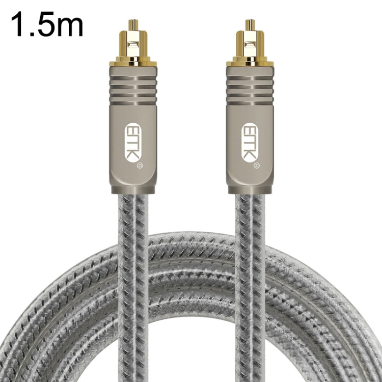 Cable de fibra óptica digital de audio EMK YL/B Cable de conexión de audio cuadrado a cuadrado, longitud:, 1m, 1.5m, 1.8m, 2m, 3m, 5m, 8m, 10m, 15m, 20m, 30m