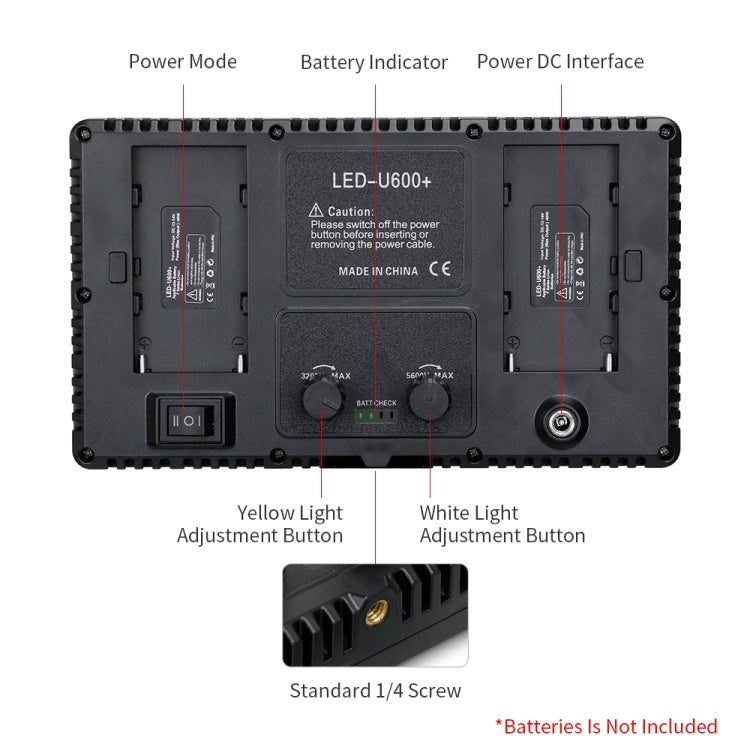 40W 3200K-5600K LED luces de pantalla plana luz de relleno de transmisión en vivo, enchufe de la UE, E600 RGB Color, E800 RGB Color, E600 3-color Temperature, E800 3-color Temperature