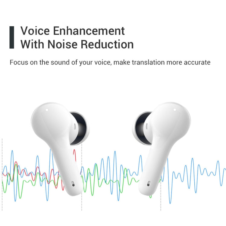M6 traducción mutua multipaís inteligente Bluetooth traducción auricular compatible con 127 idiomas, M6 White
