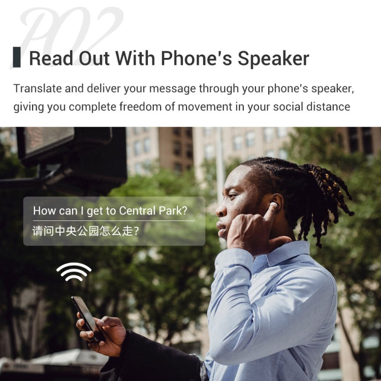 M6 traducción mutua multipaís inteligente Bluetooth traducción auricular compatible con 127 idiomas, M6 White