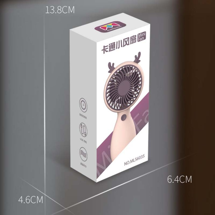 2 uds MLS6035 Mini USB de carga con ventilador pequeño con cordón, estilo de entrega aleatoria, MLS6035 Pink, MLS6035 Yellow, MLS6035 Green, MLS6035 White
