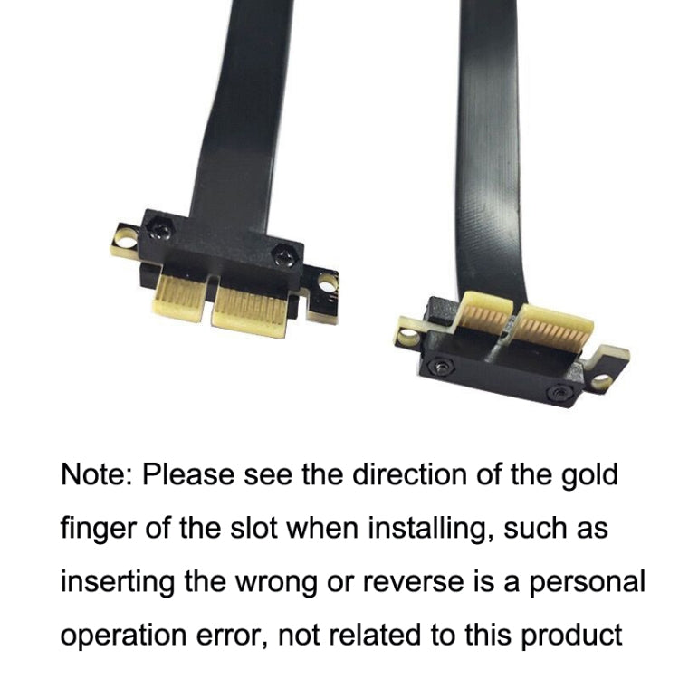 PCI-E 3.0 1X Tarjeta gráfica de 90 grados / Cable de extensión de tarjeta de red inalámbrica, Longitud del cable:, 5cm, 10cm, 15cm, 20cm, 25cm, 30cm, 40cm, 50cm