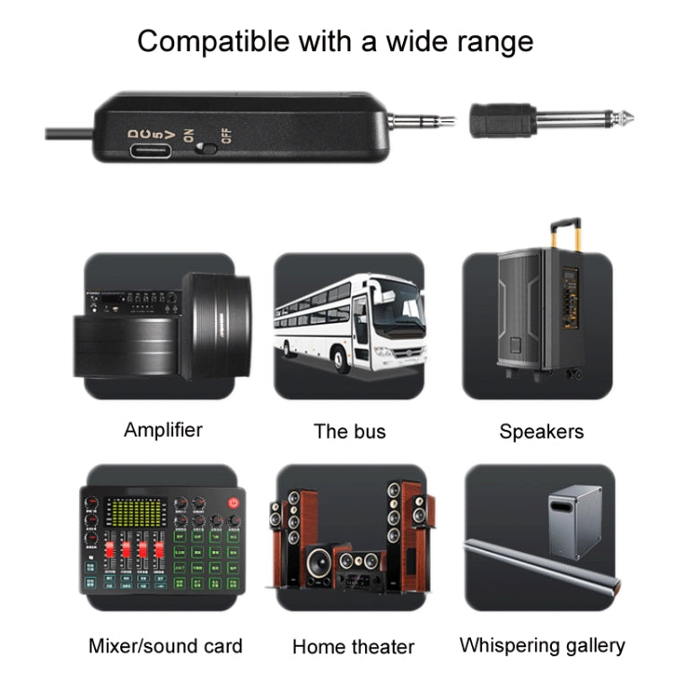 Auriculares inalámbricos UHF Micrófono Lavalier Amplificador de auriculares, One For One, One For Two