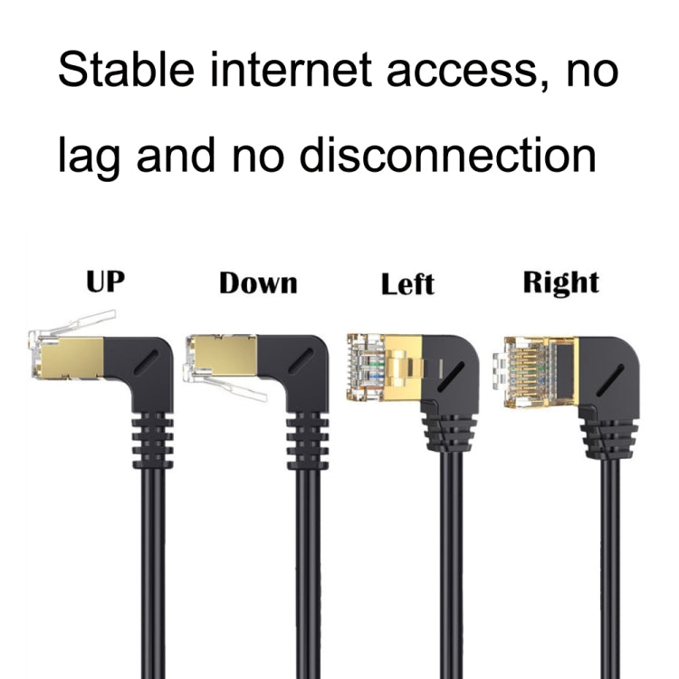 Cat 8 10G transmisión RJ45 macho a hembra cable de extensión de cable de red informática, Straight Head 0.3m, Straight Head 0.6m, Straight Head 1m, Straight Head 1.5m, Up Bend 0.5m, Down Bend 0.5m, Left Bend 0.5m, Right Bend 0.5m