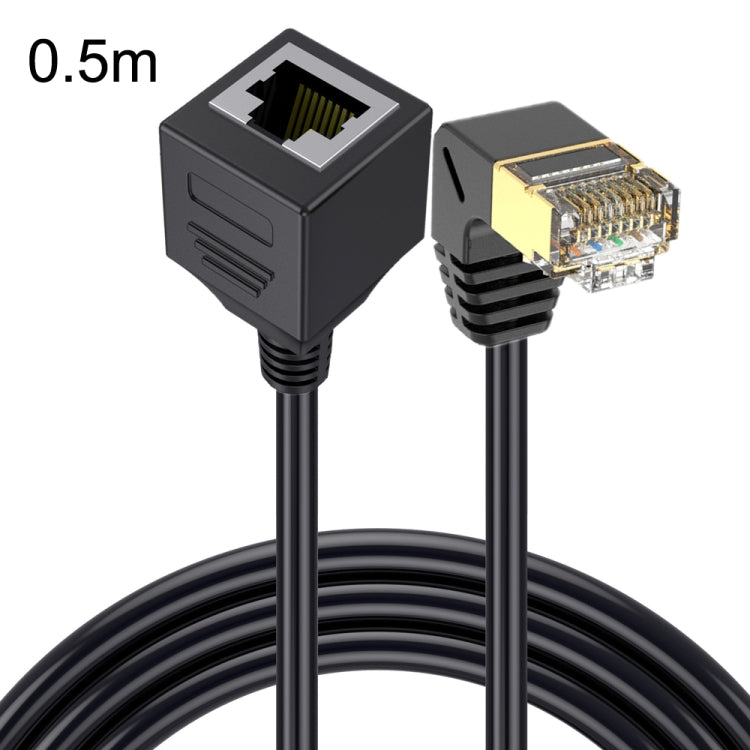 Cat 8 10G transmisión RJ45 macho a hembra cable de extensión de cable de red informática, Straight Head 0.3m, Straight Head 0.6m, Straight Head 1m, Straight Head 1.5m, Up Bend 0.5m, Down Bend 0.5m, Left Bend 0.5m, Right Bend 0.5m