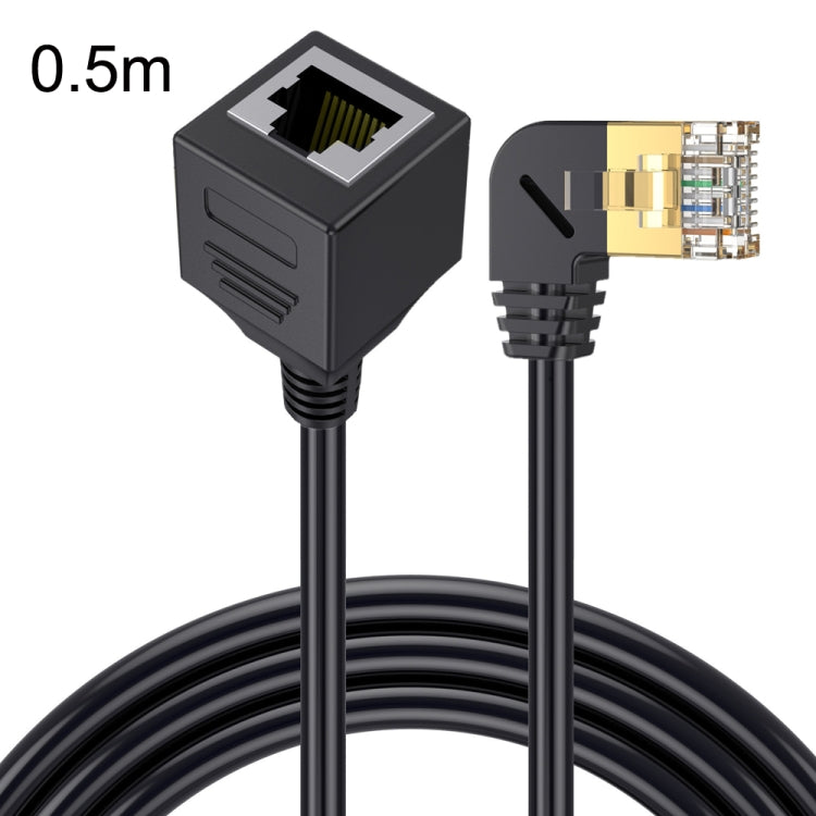 Cat 8 10G transmisión RJ45 macho a hembra cable de extensión de cable de red informática, Straight Head 0.3m, Straight Head 0.6m, Straight Head 1m, Straight Head 1.5m, Up Bend 0.5m, Down Bend 0.5m, Left Bend 0.5m, Right Bend 0.5m