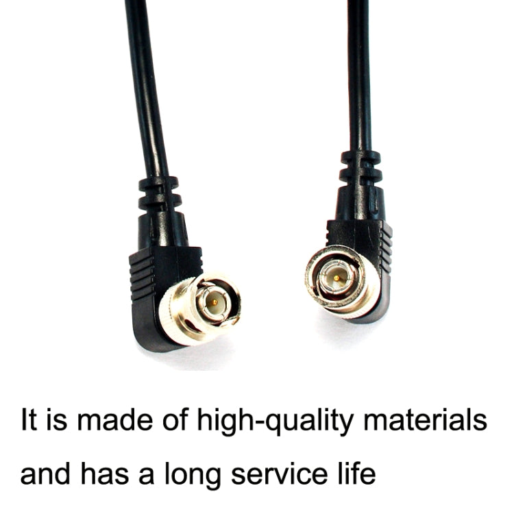 Cable coaxial de audio y video con codo BNC macho a macho, longitud:, 0.5m, 1m, 1.5m, 2m, 3m