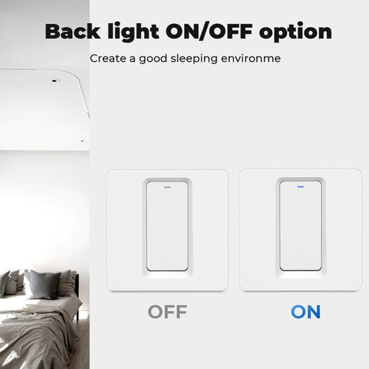 Tuya ZigBee Smart Single-fire Zero-fire Sharing Switch Control de teléfono Panel de voz Enchufe de la UE, especificaciones:, 1 Button, 2 Buttons, 3 Buttons