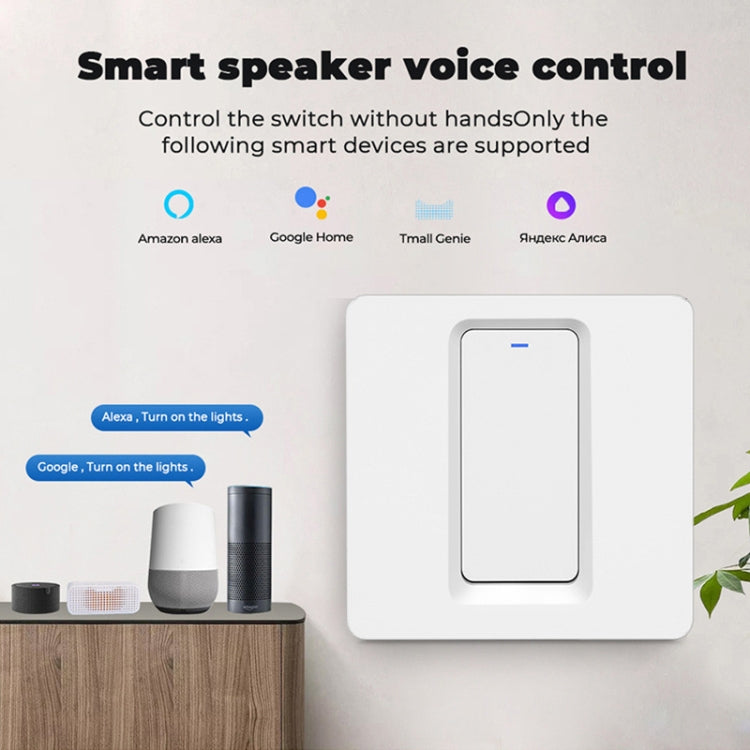 Tuya ZigBee Smart Single-fire Zero-fire Sharing Switch Control de teléfono Panel de voz Enchufe de la UE, especificaciones:, 1 Button, 2 Buttons, 3 Buttons