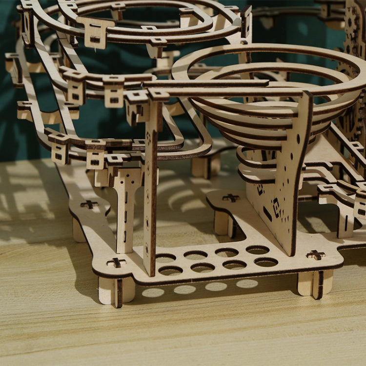 LG825 Mechanical Track Ball 3D Puzzle de madera Juguete DIY Adornos hechos a mano, Mechanical Track Ball