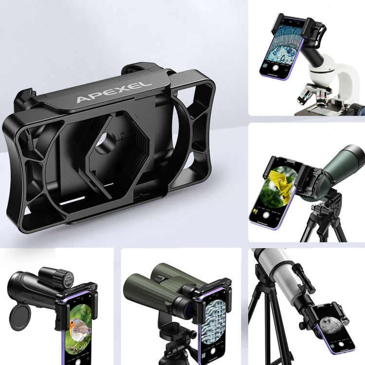 APEXEL APL-F002 Dual Monocular Bird Watching Cámara Universal Ocular Conector Teléfono Accesorios, APL-F002