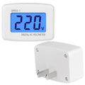 DM55-1 AC 110V- 220V LCD Digital Voltímetro Probador de voltaje Detector Medidor, DM55-1 US Plug, DM55-1 EU Plug