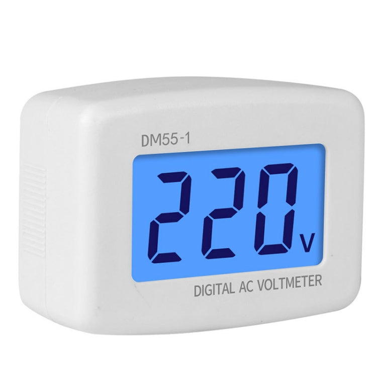 DM55-1 AC 110V- 220V LCD Digital Voltímetro Probador de voltaje Detector Medidor, DM55-1 US Plug, DM55-1 EU Plug