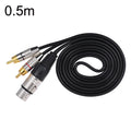 Cable de audio estéreo XLR hembra a 2RCA macho, longitud:, 0.5m, 1m, 1.5m, 2m, 3m, 5m, 8m, 10m